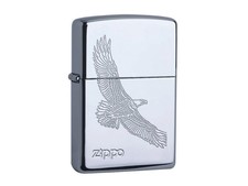 ZIPPO "BIG EAGLE" POLISHED CHROME LIGHTER / 60001329 * NEW in BOX *